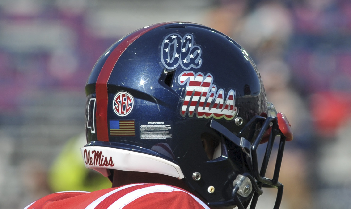 Ole Miss helmet.