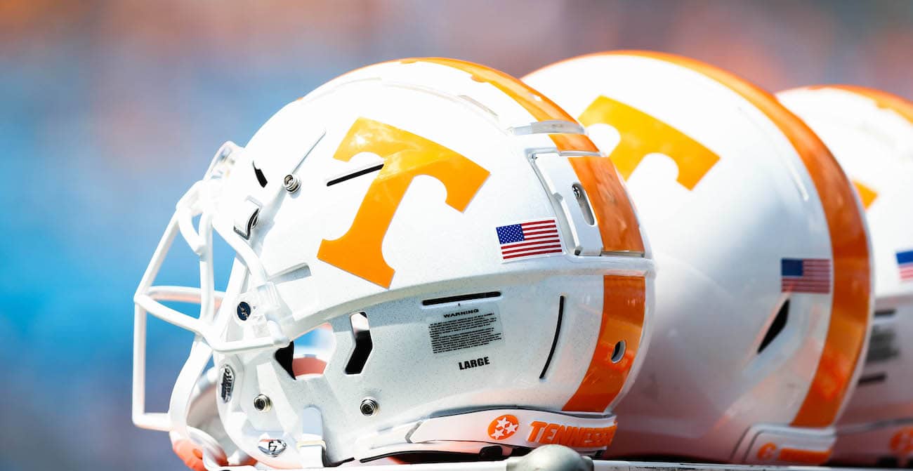 Tennessee football helmets.