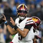 Washington Commanders QB Jayden Daniels.