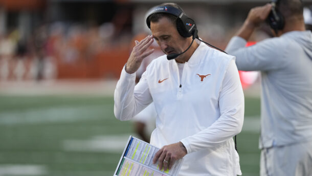 Texas coach Steve Sarkisian.